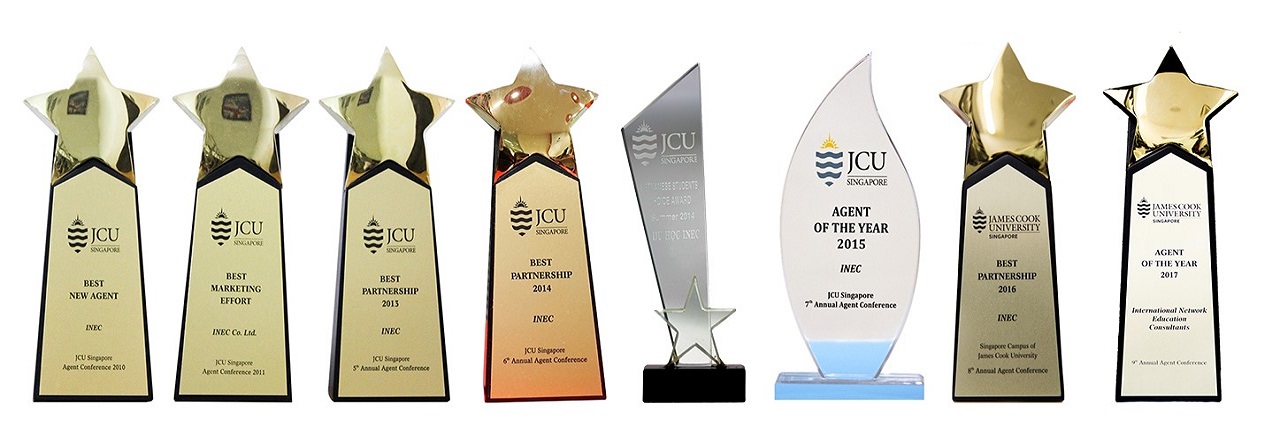Chuỗi giải thưởng danh giá mà Du học INEC nhận được cho các nỗ lực không ngừng suốt những năm qua